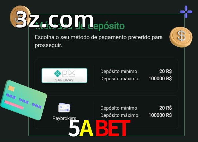 O cassino 5ABETbet oferece uma grande variedade de métodos de pagamento